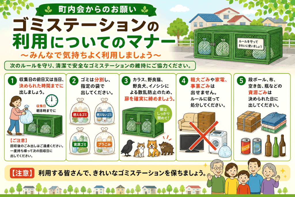 ゴミステーションのマナー